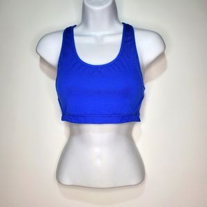 Athleta Royal Blue Cut Out Sports Bra Women's Size Medium
